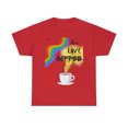 thumbnail image 2 of 🌟 Elevate your casual fashion game with our Live Love Coffee! Unisex Heavy Cotton Tee! 🌟, 2 of 12