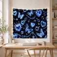 thumbnail image 5 of Moon Stars Allover with Crystalline Glass Like Elements, Mystical Fantasy for Space Lovers, Galaxy Room Decor, Valentine'S Day Gift, Tapestry Wall Hanging for Bedroom and Dorm, 5 of 7
