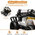 thumbnail image 4 of 24V Kids Ride on Truck, 2 Seater Electric Ride on Car with Remote Control 4 X 45W Powerful Engine, 4WD/2WD Switchable Ride on Toy with Headlight, 4 of 7