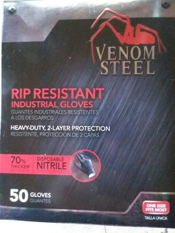 Venom Steel Nitrile Gloves Size Chart