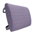 thumbnail image 1 of Purple Mandala Lumbar Pillow, Middle Eastern Oriental with Ornamental Featured Lines, Soft Back Cushion for Office Chairs with Adjustable Straps, 14" x 13", Dried Rose Pale Blue, by Ambesonne, 1 of 7