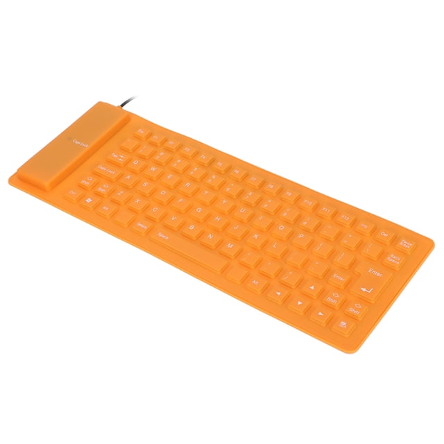 Foldable Silicone Keyboard, Fully Sealed Design Lightweight 85 Keys Portable Silent Soft Comfortable USB Wired Silicone Keyboard for Laptop PC Computer Travel Office Home