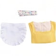 thumbnail image 5 of Women‘s Waitress Yellow Cute Maid Dress Fancy Waitress Dress with Apron Halloween Set for Adult, 5 of 7