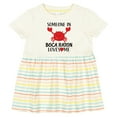thumbnail image 3 of Inktastic Someone in Boca Raton Loves Me Girls Baby Dress, 3 of 5