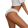 thumbnail image 5 of Bigersell Cotton Underwear for Women Seamless Clearance Cute Underwear Women High Cut Panty Style P-950 Cotton Boyshort Panties Cotton Thongs Briefs Mid Waist Women's Briefs White XL, 5 of 6