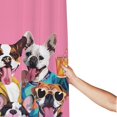 thumbnail image 3 of Shower Curtain, Cool French Bulldog No.104 Waterproof Fabric Plastic Shower Curtain, Drying Fast Bathroom Curtain with 9 Buttonholes, Ruffle Shower Curtain 60x72in, 3 of 8