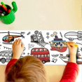 thumbnail image 2 of Children Graffiti Scroll Coloring Poster Clear Print Animals Drawing Tablecloth Colorfast Kids, 2 of 5