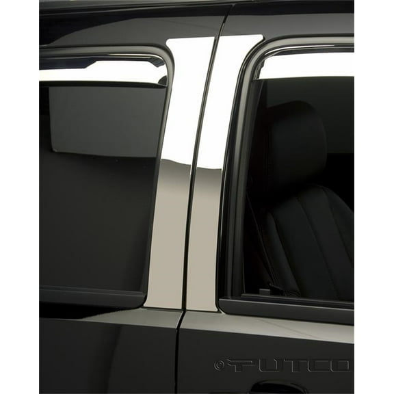 Putco 402664 Classic Decorative Chrome Door Pillar Post Trim Set Fits select: 2008-2009,2011-2014 CHRYSLER TOWN & COUNTRY