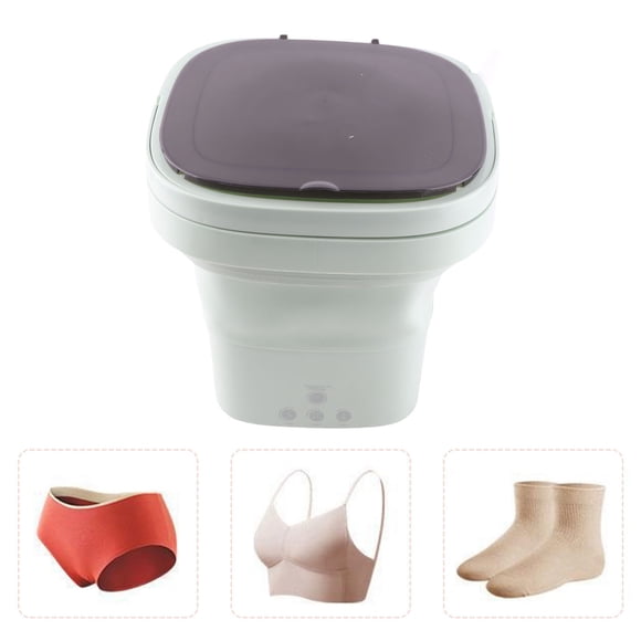 Lavadora Portátil De Diseño Integrado, Mini Lavadora Plegable De 10 L, Limpieza Profunda De Ropa Interior, Calcetines, Paños Para Bebés, Para Viajes En Vehículos