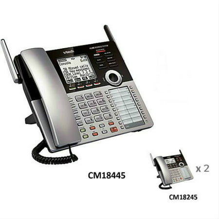VTech CM18445 4-Line Small Business Phone with CM18245 2 Cordless