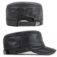 thumbnail image 4 of Gorra militar de cuero LUTICELI para hombre, tamaño ajustable, 4 of 7