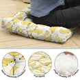 thumbnail image 5 of Tropical Banana Print Pillow&nbsp;– 22x22 Inch Square Floor Cushion, Dutch Velvet, Cute Cartoon Banana Design for Summer & Kids Room, 5 of 7