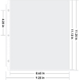 thumbnail image 4 of MaxGear 500 Pack Sheet Protectors 8.5 x 11 inch, Clear Page Protectors for 3 Ring Binder, 4 of 7