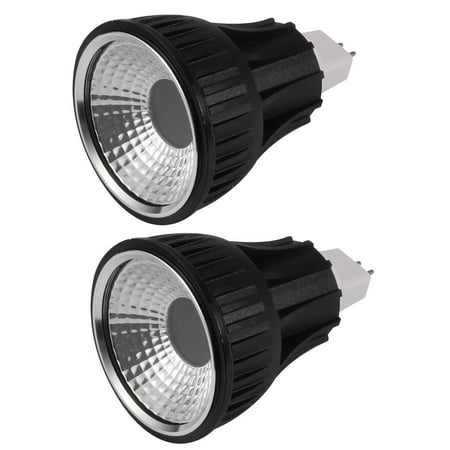 Black Mr16 Lamps - Unique Bargains 2 Pcs Black MR16 Base PAR20 COB Lamp Housing COB Light Shell with Milky-White Len