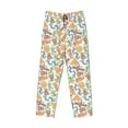 thumbnail image 6 of Uemuo Simple Drawing Pattern Men's Wide Leg Palazzo Lounge Pants with Pockets Light Weight Loose Comfy Casual Pajama Pants-Small, 6 of 9