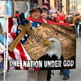 thumbnail image 2 of Cayyon Jesus Flag 3x5Feet Jesus Grommet Flag One Nation Under God Flag Banner with 2 Brass Grommets, 2 of 4