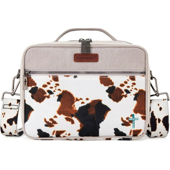 Bible Covers for Women Men with Leather Bookmark Carrying Book Case Church Bag Outdoor Protective