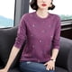 thumbnail image 2 of Otoño e invierno, mamá de mediana edad, nueva camiseta de manga larga, camiseta interior de otoño para mujer de mediana edad y mayor, ropa exterior, camiseta de primavera y otoño, 2 of 4