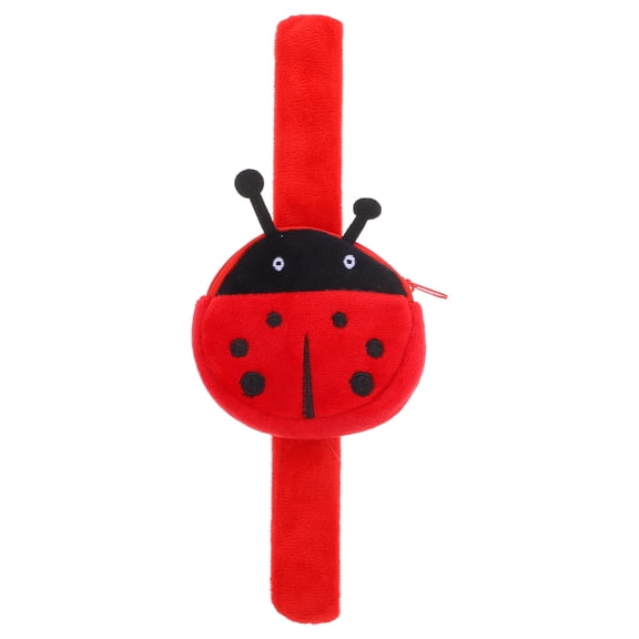HOOWIFFY Red Ladybug Slap Wristband Comfortable Decorative Bracelet for Parties