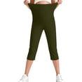 thumbnail image 6 of Purcolt Womens Maternity Leggings Stretchy Over The Belly Workout Yoga Capris Buttery Soft Tummy Control Cropped Pregnancy Pants with Pockets, 6 of 8