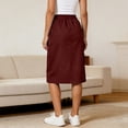 thumbnail image 6 of DHFJKG Womens Cargo Skirts Elastic Waist Utility Loose Fit A Line Mini Skirts With Multi Pockets Stylish Skirt, 6 of 6