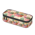 thumbnail image 4 of Geaub succulent and cactus super large storage pencil case - multi-compartment, washable polyester, quick access design, easy grip handle, for students and professionals, 4 of 8