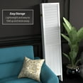 thumbnail image 5 of Handmade Beadboard 70-inch Room Divider (China) 6 Panel White, 5 of 6