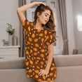 thumbnail image 3 of Daiia Chicken Legs 1 Print Women's Nightshirt Soft Nightgowns for Women Short Sleeve dress Short-sleeved Sleepwear, 3 of 6