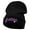 Black, variant on Skater Embroidered 12 Inch Long Knitted Beanie - Black OSFM