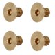 thumbnail image 3 of 50 Uds tornillo con cabeza hexagonal plana cobre cabeza avellanada sujetador Hardware suministros industriales M4M4x6, 3 of 9
