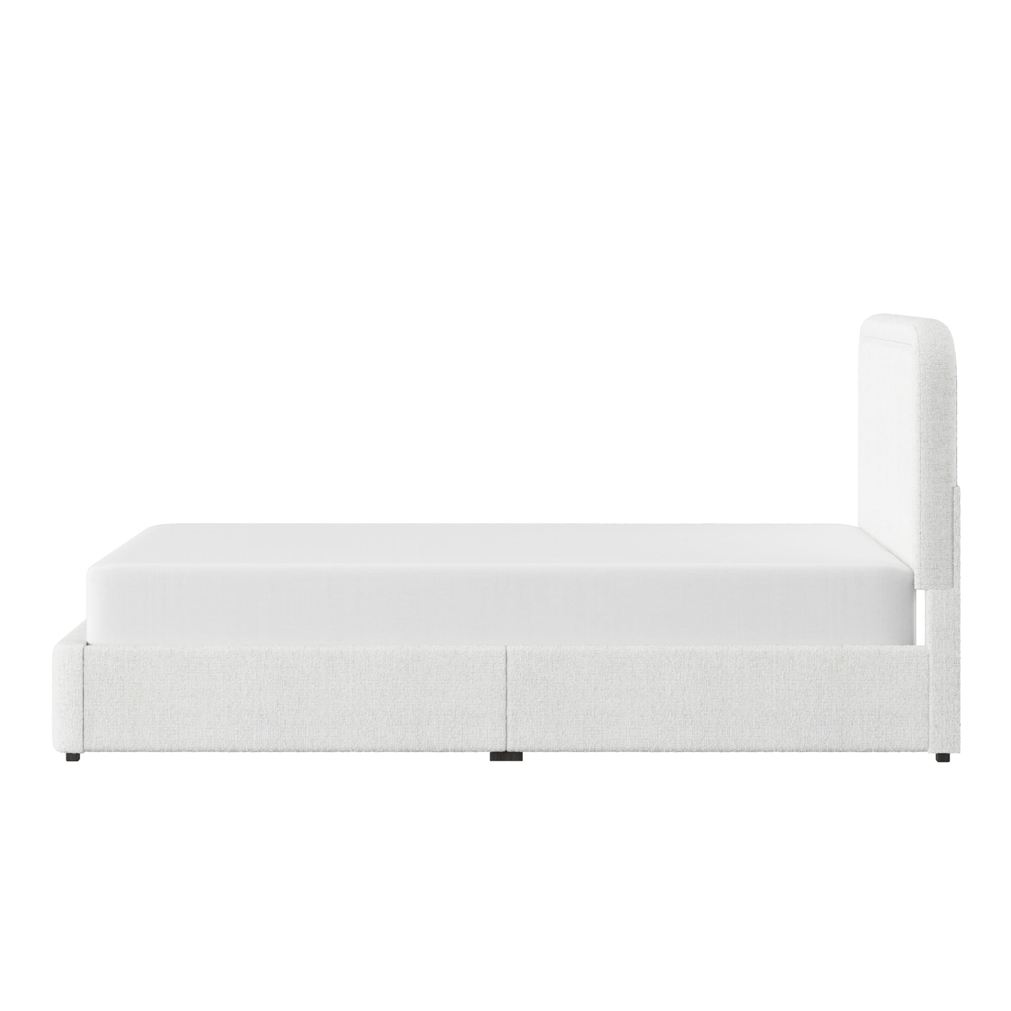 Better Homes & Gardens Juliet Queen Boucle Platform Bed, Ivory