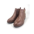 thumbnail image 2 of TOMMY HILFIGER Womens Brown Pull On Tab Comfort Lug Sole Fawn Round Toe Block Heel Zip-Up Booties 9.5 M, 2 of 4