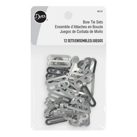 UPC: 0072879302264 | Dritz Bow Tie Hardware Sets Nickel 12 Sets