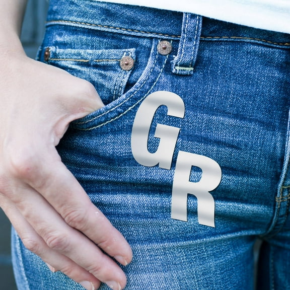 Raindrops 10 Sheets White Vinyl Iron-On Letters for Fabric Clothing Heat Transfer Crafting