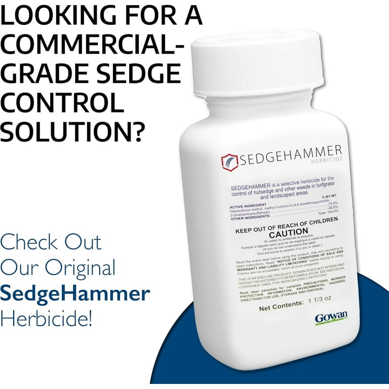 Sedgehammer Plus Turf Herbicide, 13.5g with Halosulfuron-methyl Formula, Size: 13.5_Gram, Other