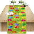 thumbnail image 5 of Easter Table Runner，Easter Table Flag Linen Digital Heat Transfer Table Runner Home Decor Tablecloth Oil And Stain Resistants Non Slip，1×Table Runner Clearance, 5 of 5