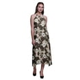 thumbnail image 1 of Bimba Robe de Plage Teinture sur Nœuds pour Femmes, Imprimée, Dos Nu, Longue, à Col Licou, Rayondress - X-Grand, 1 of 6