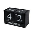 thumbnail image 1 of fastboy Wooden Long Term Calendar Add Touch Of Nostalgia To Desk Mini Decoration Charming Addition To Any black, 1 of 6
