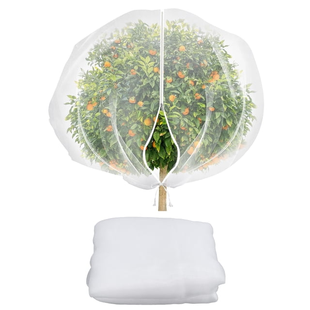 Bird Netting for Garden , Multipurpose Garden Netting with Drawstring and Zipper, Garden Netting Barrier Large Coverage Protective Cover Garden Plant Netting