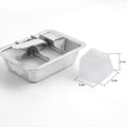 thumbnail image 3 of Paquete de 3 Bandejas para Cubitos de Hielo de 6 Ranuras con Asa de Fácil Liberación. Bandeja de Acero Inoxidable para Hacer Cubitos de Hielo de Tipo., 3 of 5