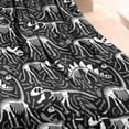 thumbnail image 3 of Black Cartoon Dinosaurs Fossils Pattern Blanket,Comfortable Soft Flannel Throw Blanket,All Season,Warm Lightweight Blankets for Sofa Bed Couch Living Room Chair,30"x40", 3 of 4