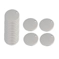 thumbnail image 5 of 20 Unids de Acero Inoxidable y Alfileres para Aretes,Pulseras Duradero de Usar - Tono plateado, 6 mm 6mm Sunnimix Colgantes de etiqueta en blanco de metal, 5 of 5