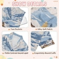 thumbnail image 4 of FORMRS Kids Short Sleeve Top and Pants Pajama Set Unisex Satin 2-Piece Sleepwear, Sizes 5-6Y, Winter Mountain, 4 of 8