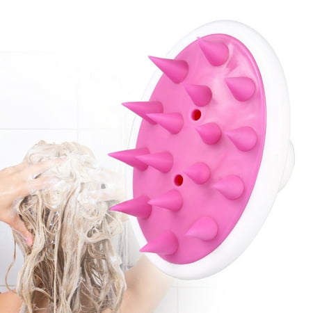 Eutuxia Scalp Massager Shampoo Brush. Soft Silicone Massaging Comb for Shower, Bath. Cleaning, Invigorating Care Product Helps Increase Blood Flow, Promote Hair Health, Growth. Relieve Stress & (Best Way To Increase Hair Growth)