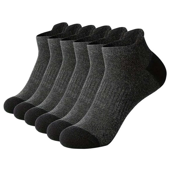 Ukumplol Socks Ankle Socks Men Large Size Foreign Trade Rubber Band Cotton Socks Basketball Sports Socks Spring Summer Autumn and Winter Men's Short Socks Hiking Socks Men Gray One Size