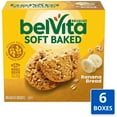 belVita Soft Baked Banana Bread Breakfast Biscuits, 30 Total Packs, 6