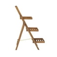 thumbnail image 3 of Linon Riverpark 3-Tier Acacia Outdoor Plant Stand, Brown Oil, 3 of 6