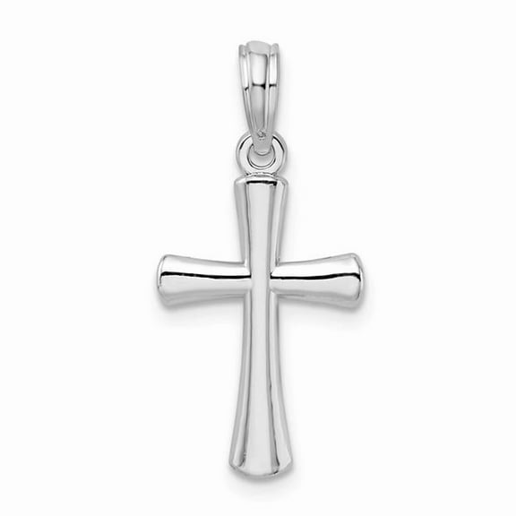 Sterling Silver Polished Cross Pendant