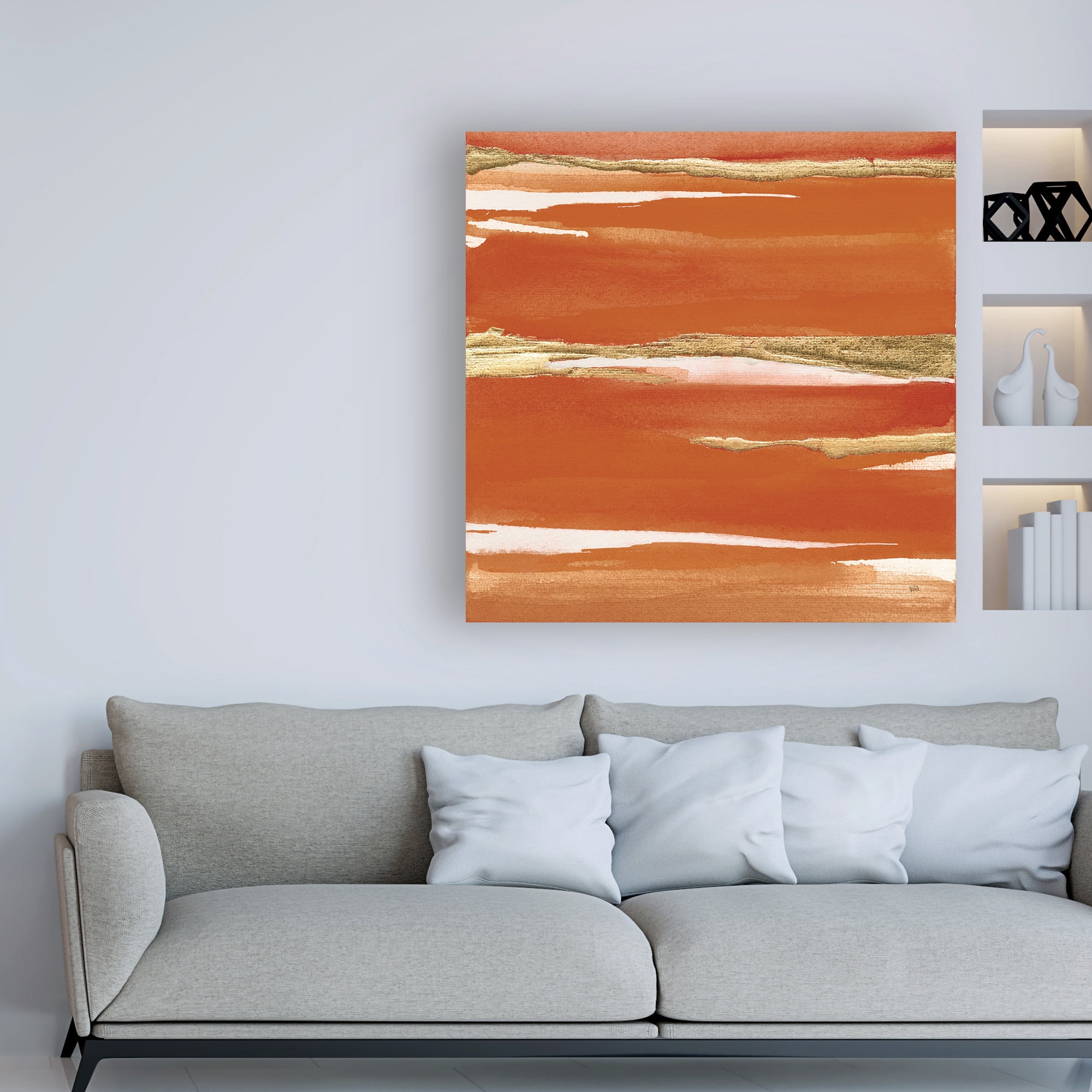 Trademark Fine Art 'Gilded Mandarin I Burnt Orange' Canvas Art by Chris Paschke