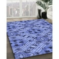 thumbnail image 3 of Ahgly Company Machine Washable Indoor Rectangle Transitional Blue Area Rugs, 5' x 7', 3 of 7